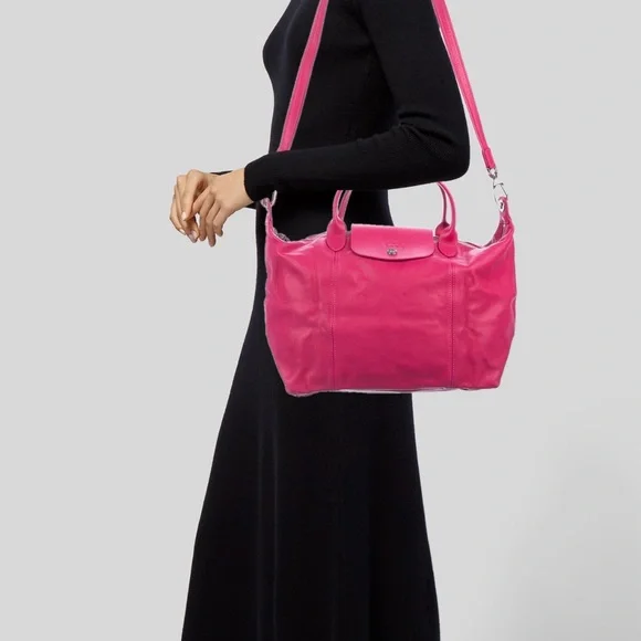 Longchamp | Bags | New Longchamp Pink Leather Medium Le